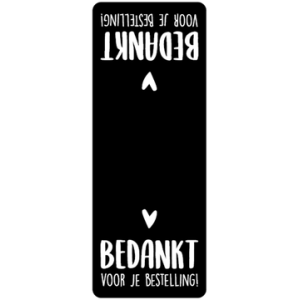 Labelsticker | Bedankt voor je bestelling! | 10 stuks